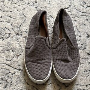 Steve Madden Taupe Perforated Slip-On Sneakers